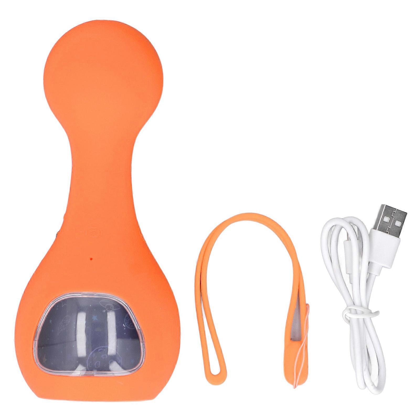 White Noise 10 Levels Volume Adjustable Soft Color Light Multi Sound Effects Sleep Sounds Machine Orange