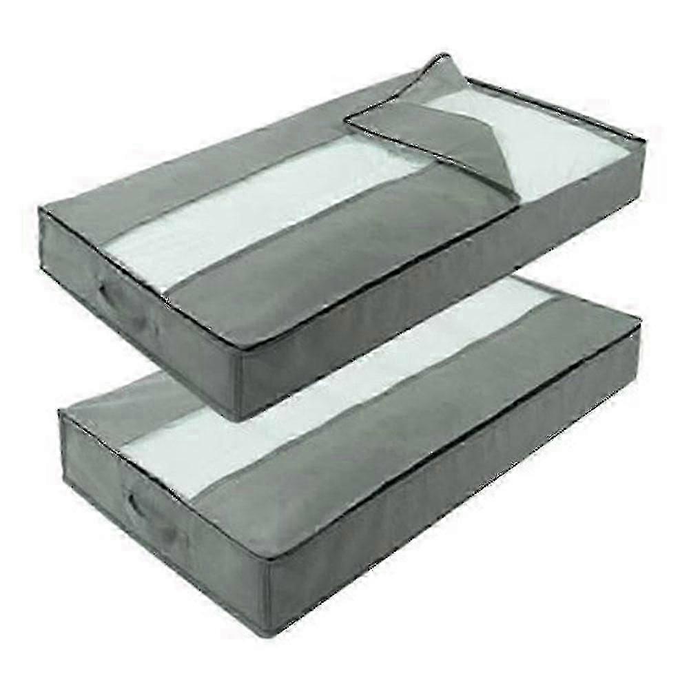 2 Pack Underbed Storage Bag Organizer