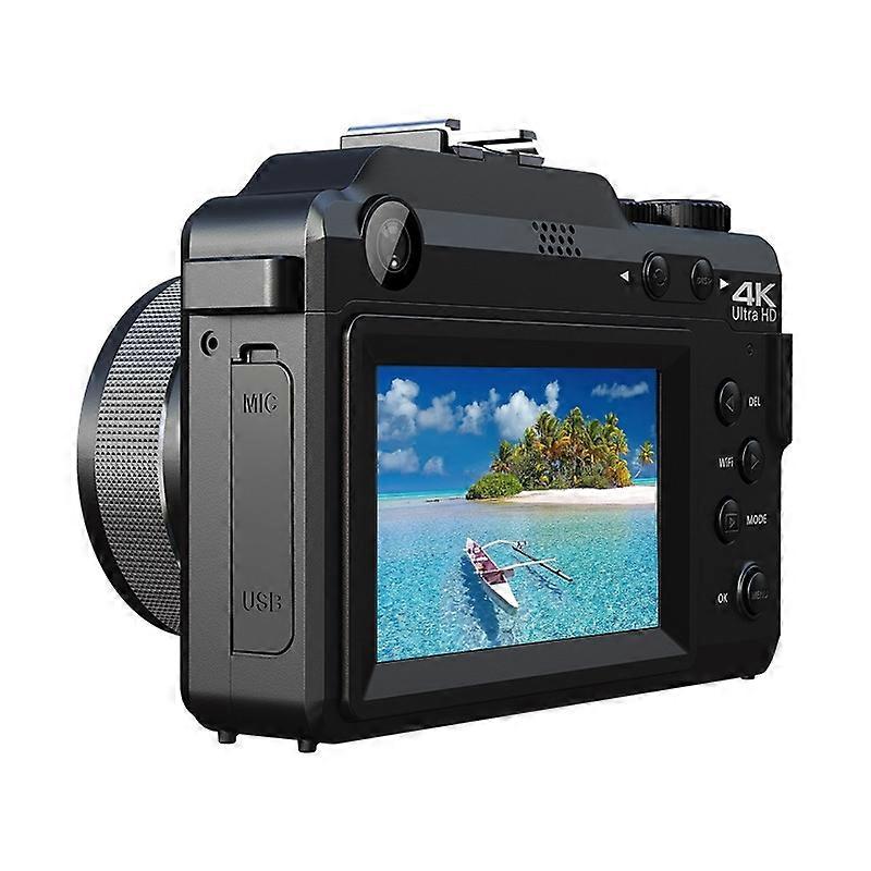 3-Inch Display Digital Camera Dual Front And Rear Cameras 48MP, 18x Digital Zoom 4K HD Camcorder