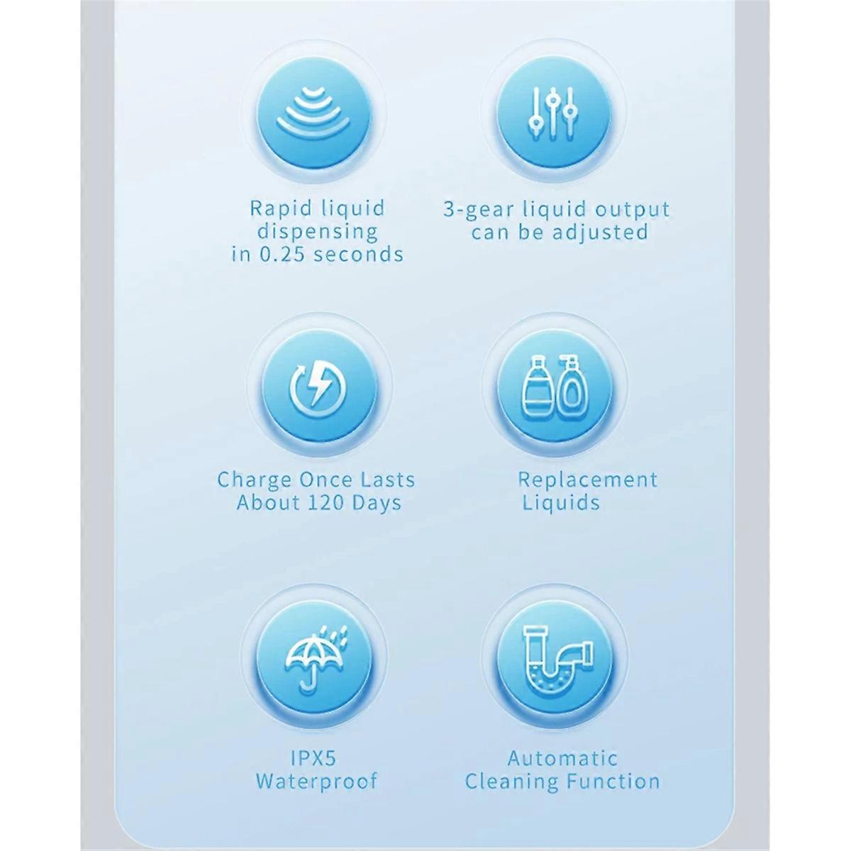 Kitchen Sensor Non-Contact Liquid Soap Dispenser Smart Electric Body Wash Soap Dispenser Stainless S