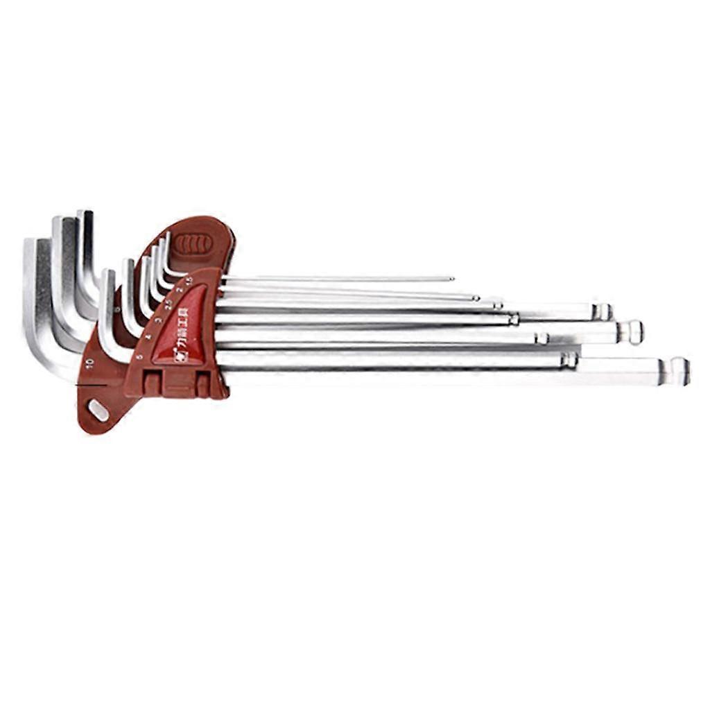 9 L Handle Allen Wrench Set Durable Repair Hand Tools for Home