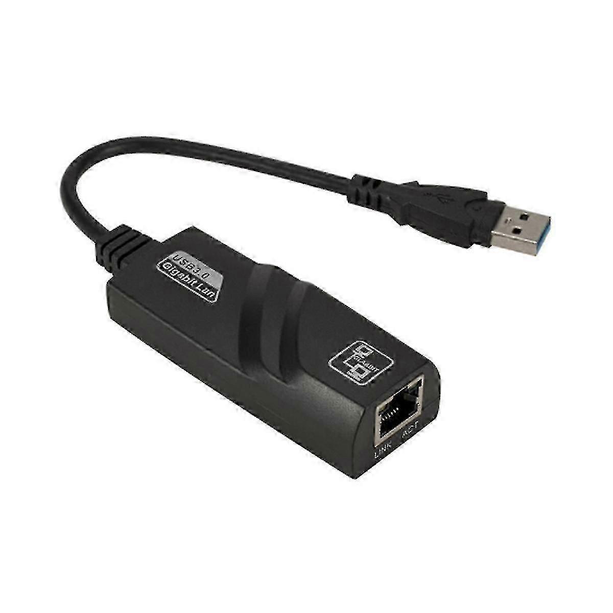 USB 3.0 - Gigabit Lan kártya USB Ethernet adapter 1000 Mbps hálózati kártya Android TV laptophoz Deskt szerencsés
