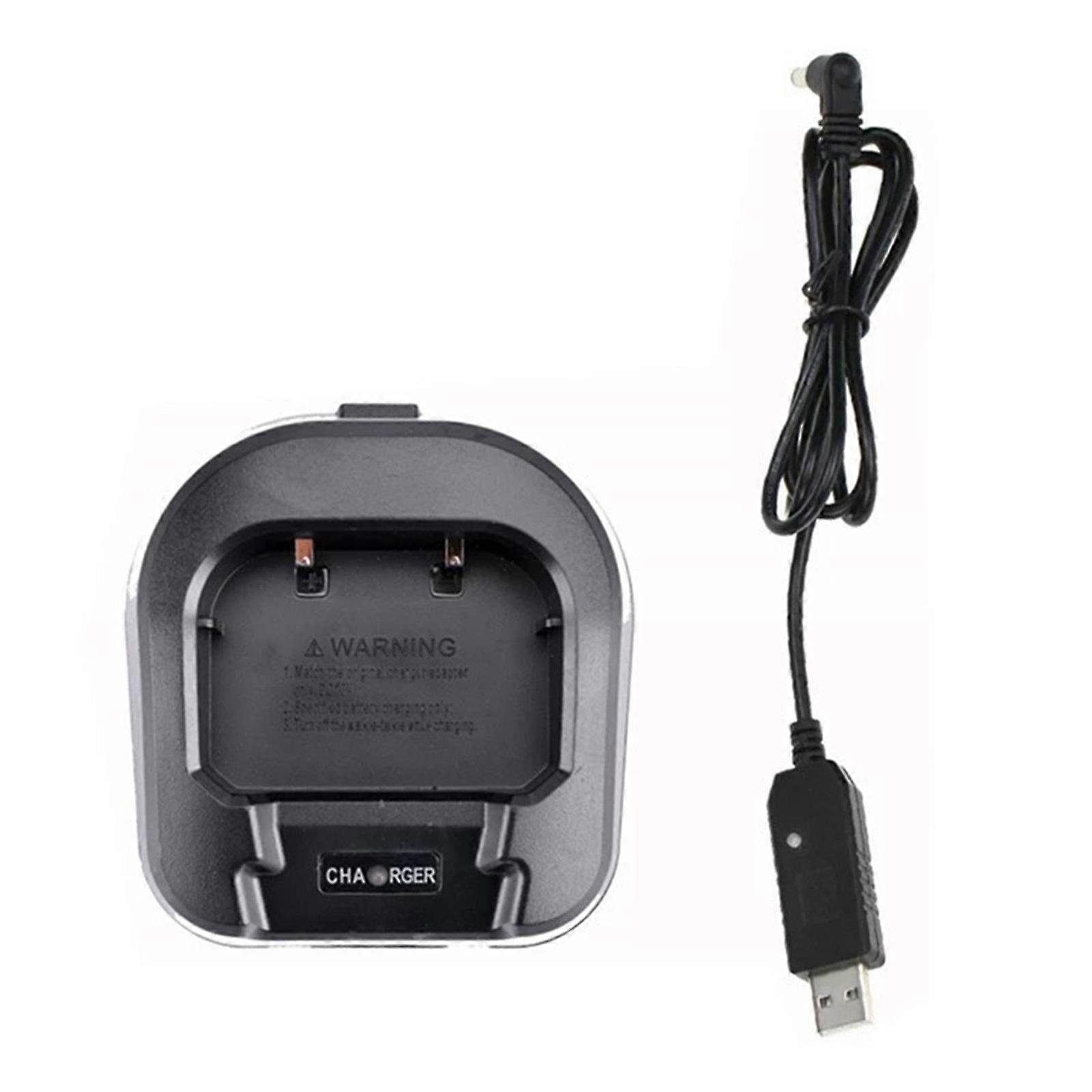 Compatible for UV-82 UV-8D Walkie Talkie-Desktop Charger-Base Portable Two Way Radio USB Adapter Replacement Accessories Multicolor