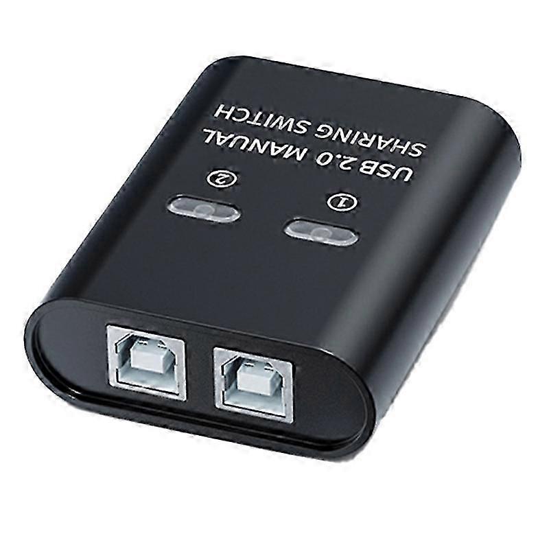 USB Switch 2 Port Manual USB HUB Two Computers Share U Disk Printer Device Two in One Out USB2.0 Sharer