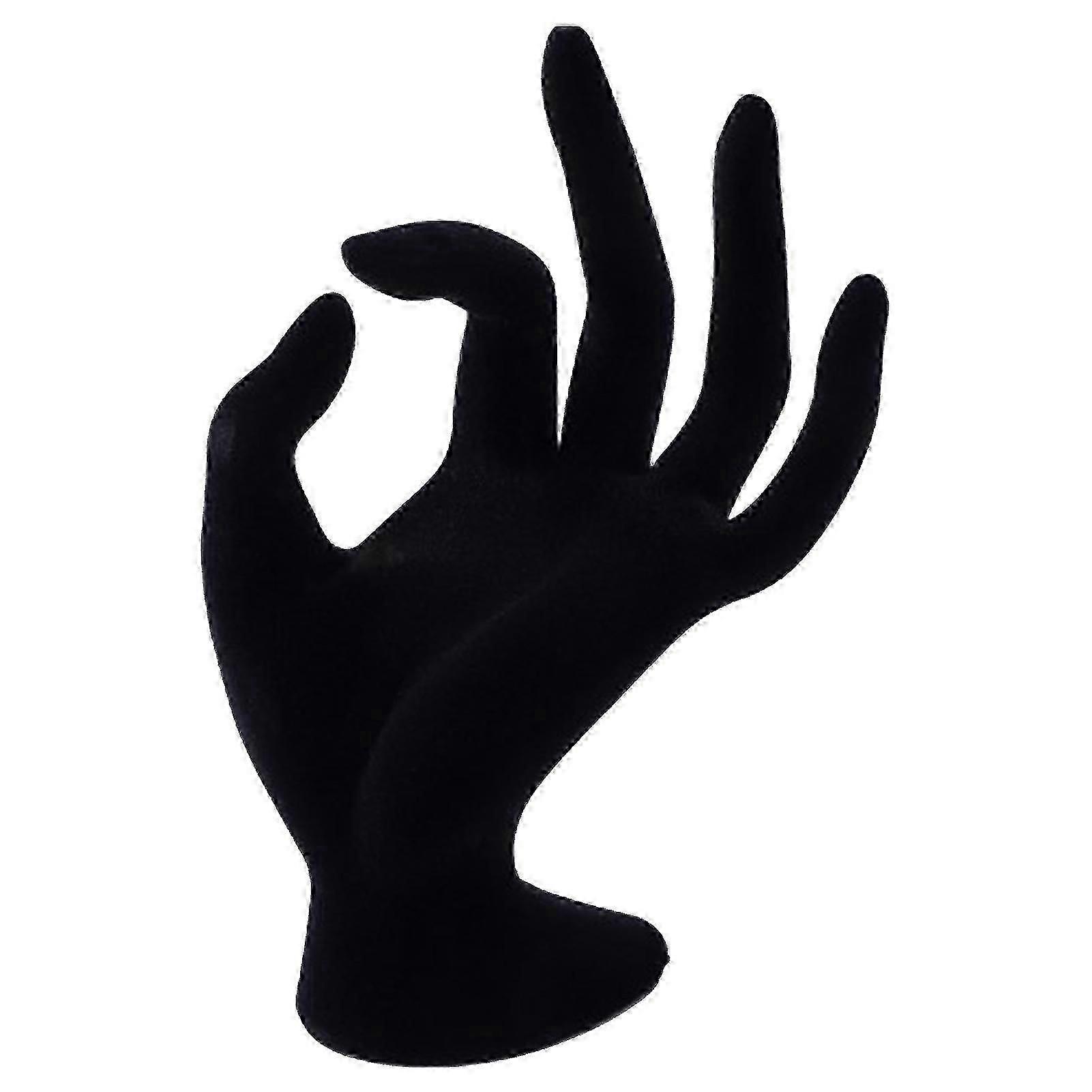 Mannequin Hand Jewelry Display Holder Stand Store Resin Black Elegant Bracelet Necklace Ring Support