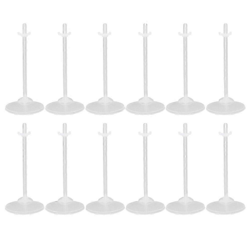 36pcs Practical Doll Stand Transparent Display Rack Plastic Storage Bracket