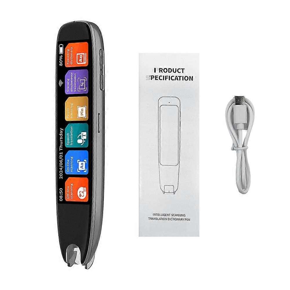 Smart Scanning Translation Pen Touchscreen Display Android System Multi-Language Support Offline and Online Functions Built-in Lithium Batter