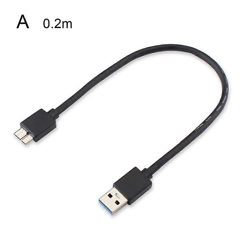 0.2M (A) $ USB3.0AM to MicroB mobile hard drive data cable USB3.0 data cable hard drive box data cable