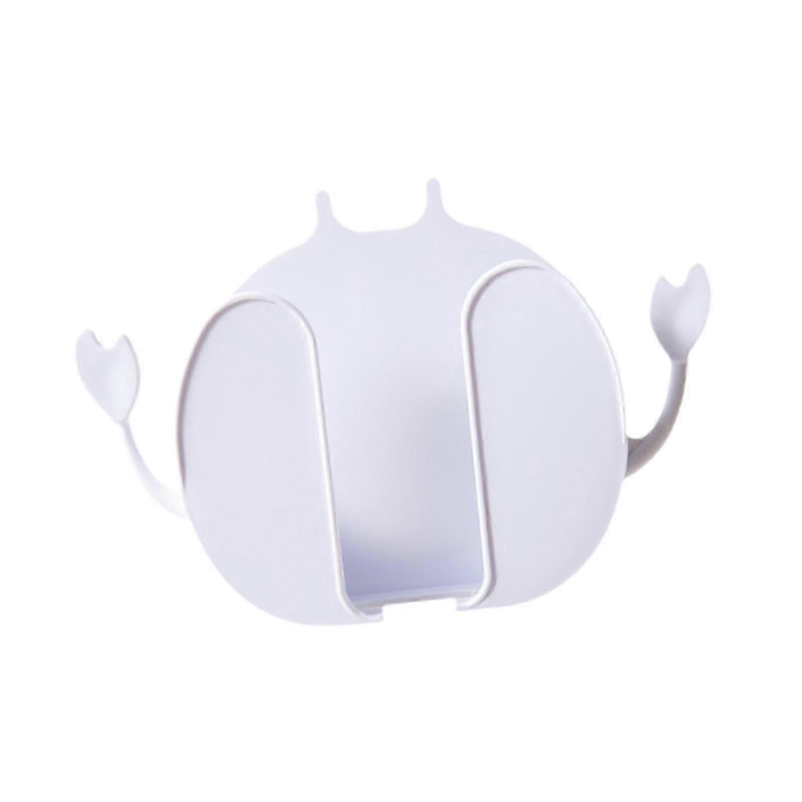 Crab Shaped Remote Control Holder and Organizer Box for Controllers in White Color