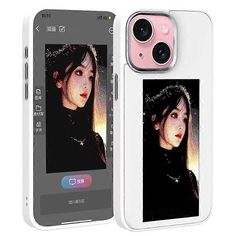 Compatible For iPhone 13 / 14E Ink Phone Case 4-Color Screen, DIY Wireless NFC Photo Display