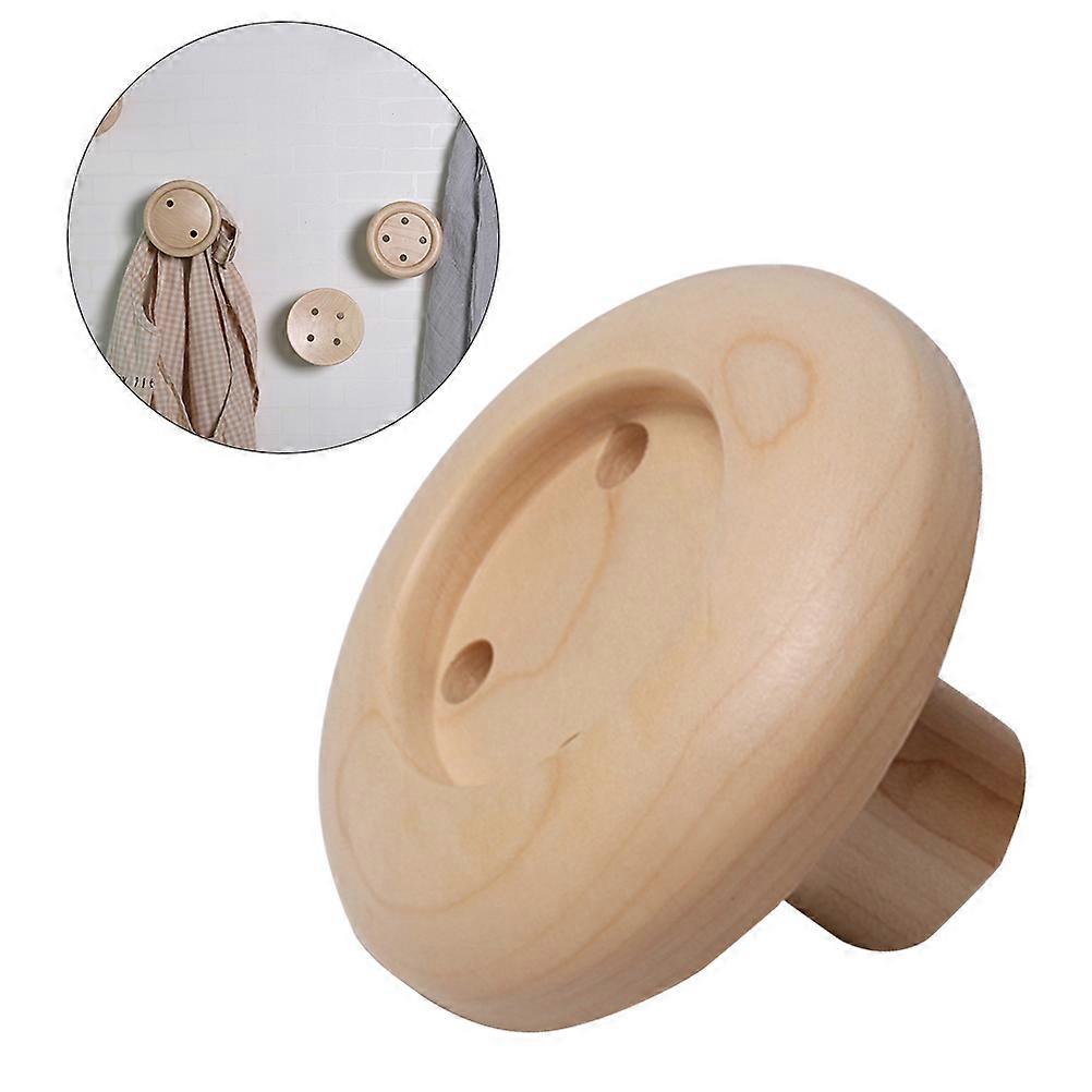 Wooden Coat Hooks for Secure Use, Reinforced Structure for Everyday Items Organization