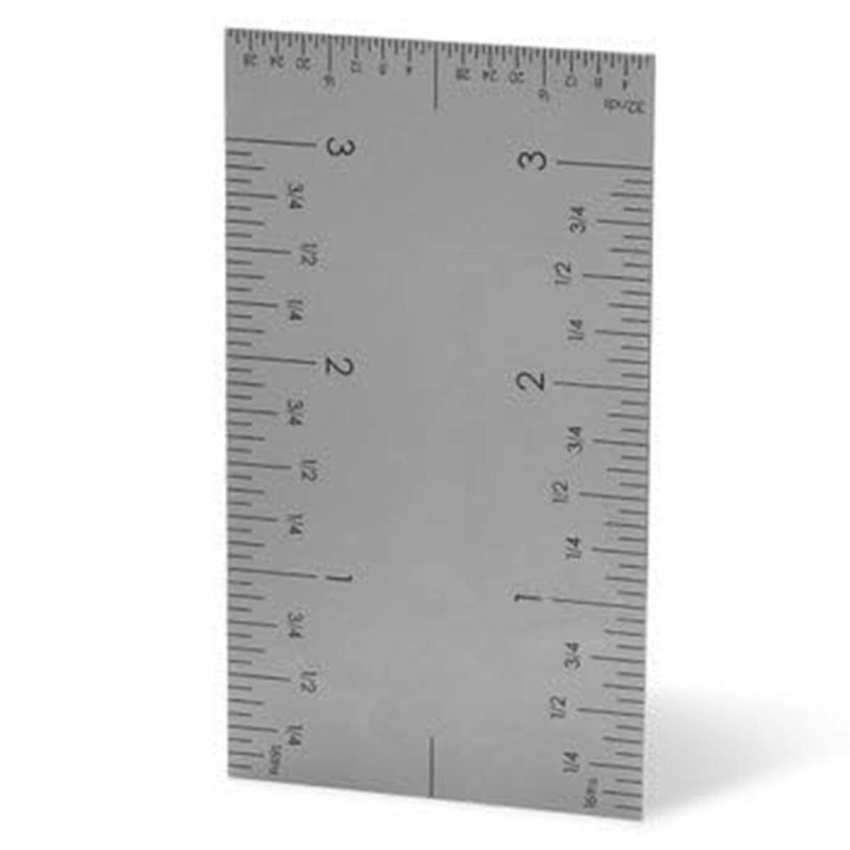 3In Pocket Rule-Versatile & Matte Woodworking Rulers W/Graduations on All Four Edges for Easy Reada