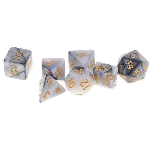 4X Polyhedral Dices Multi-Side Dices D4 D6 D8 D10 D12 D20 for DND Game Prop