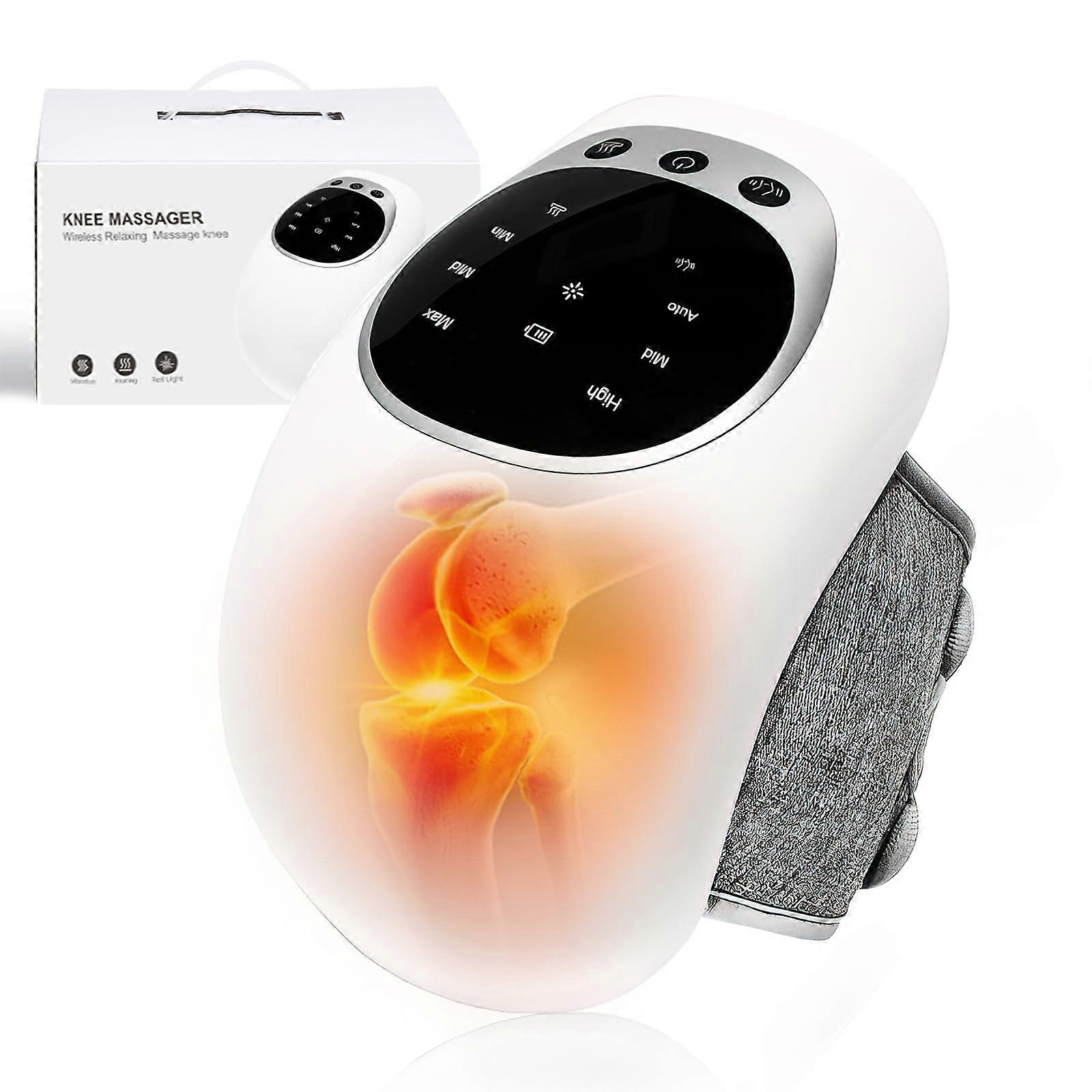 Knee Massager With Heat Wireless Multi-Function LED Screen 3 Heating Levels And Vibrating Massage