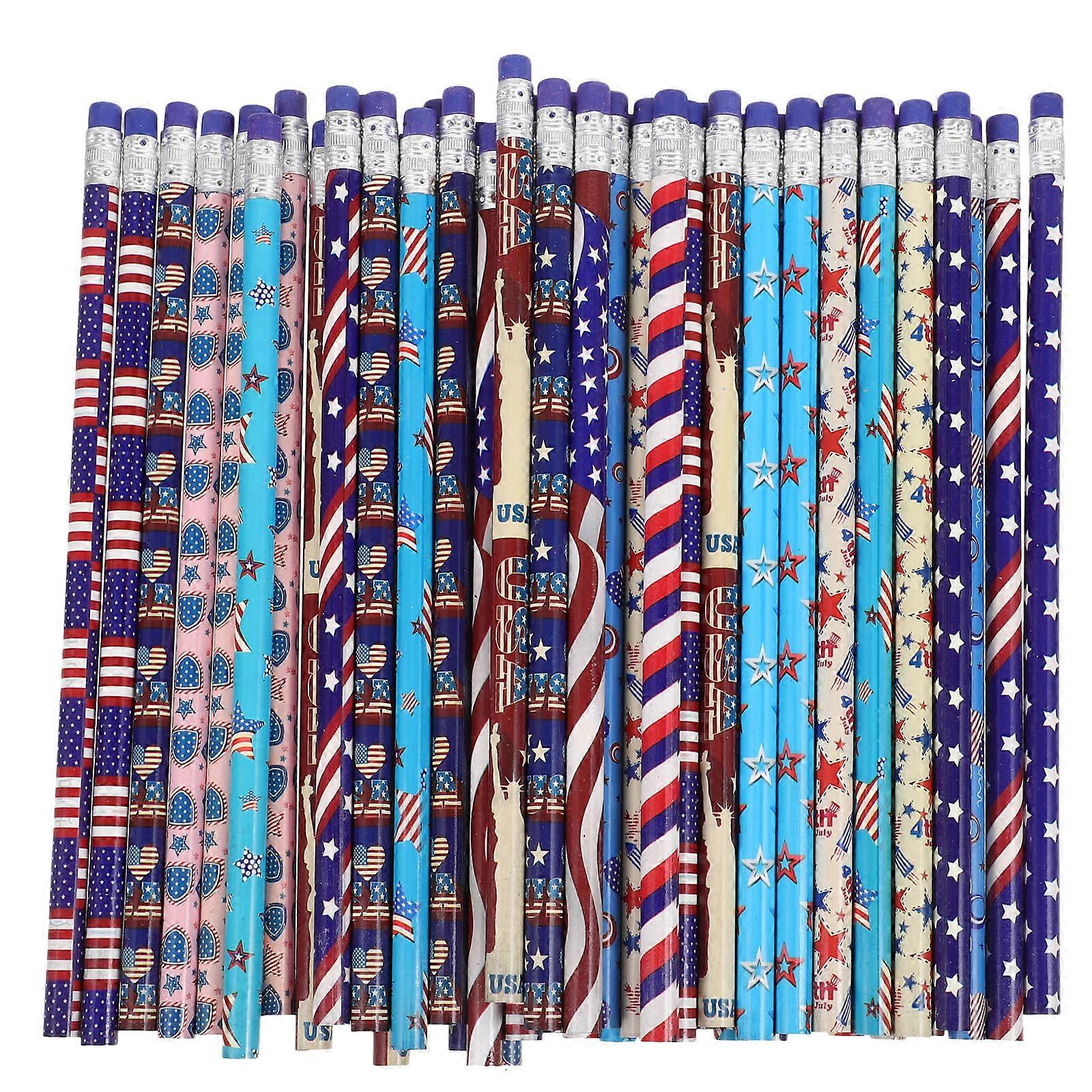 Pencils for Independence Day Fun, Reliable for Art and Writing