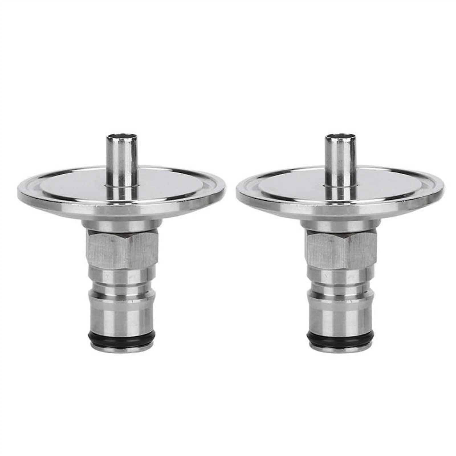 Keg Post Adapter Set - 1.5 Inch Tri Clamp To Ball Lock Post, Homebrew Keg Posts, 2 Pieces