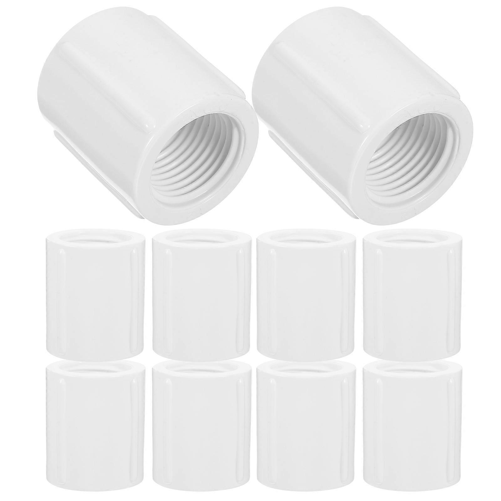 Threaded Pvc Pipe 20Pcs Fitting For Water System Installation With 1/2 Inch Thread And Cylindrical Design