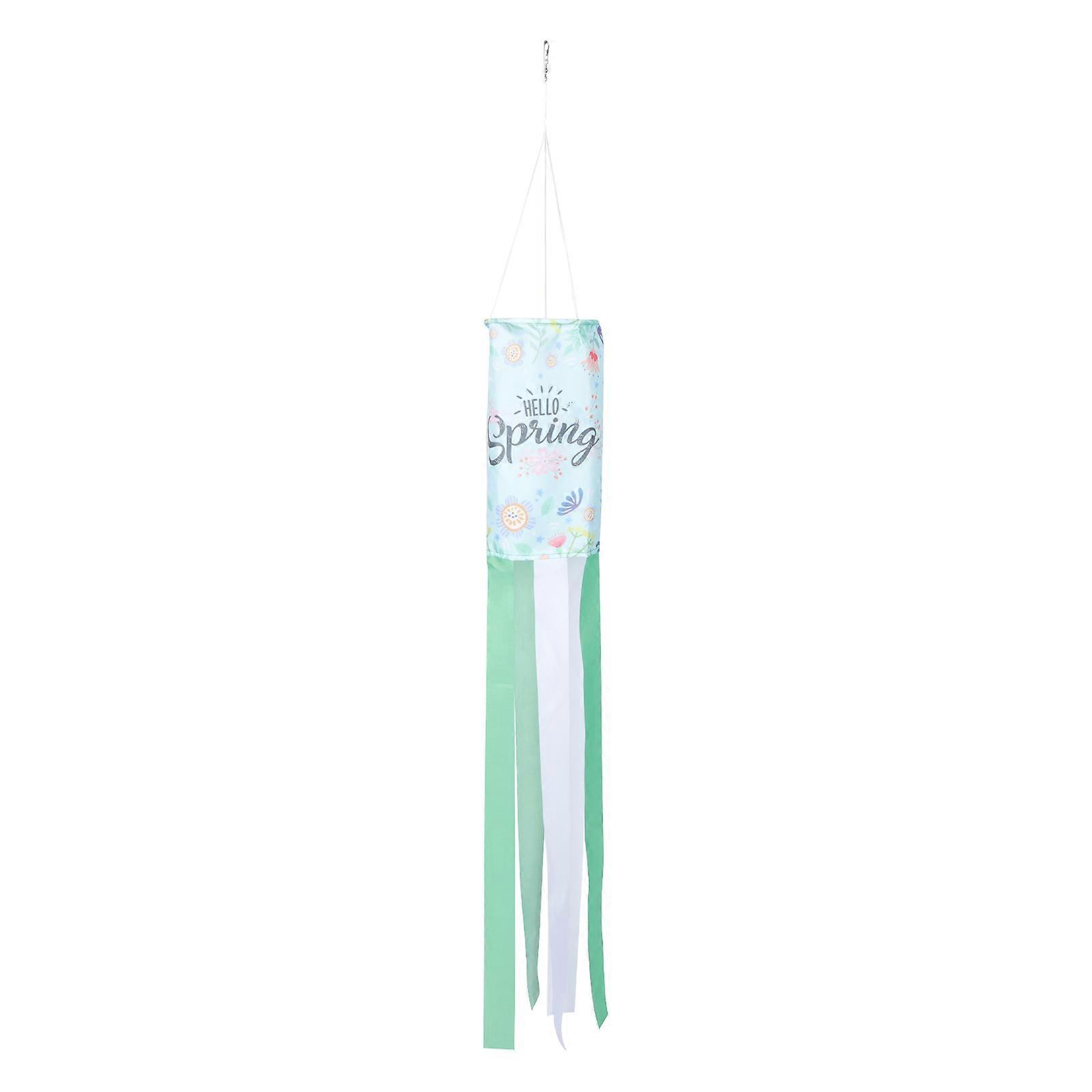 Decorative Garden Flags Spring Windsock Creative Design Assorted Color 1Pack