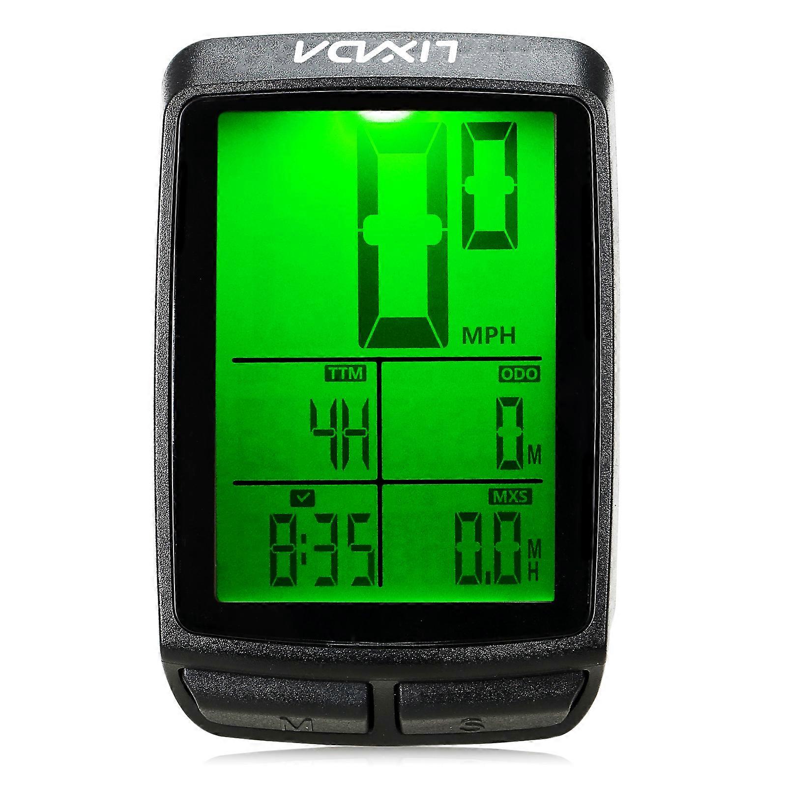 Lixada Wireless Bike Cycle Computer Bicycle Speedometer Odometer with LED Backlight