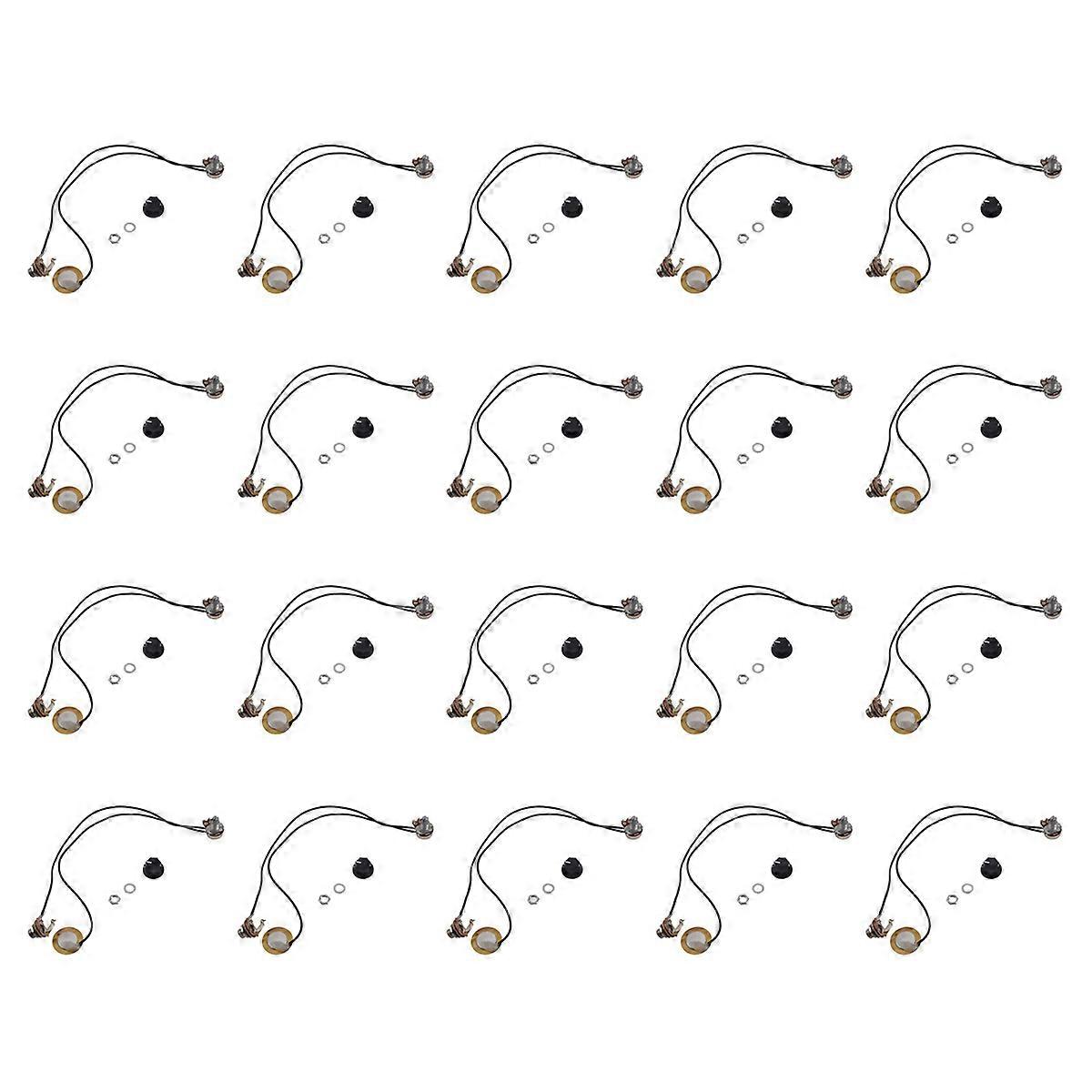 27 mm gitarpickup piezo-transduserforsterker med 6,35 mm kontakt