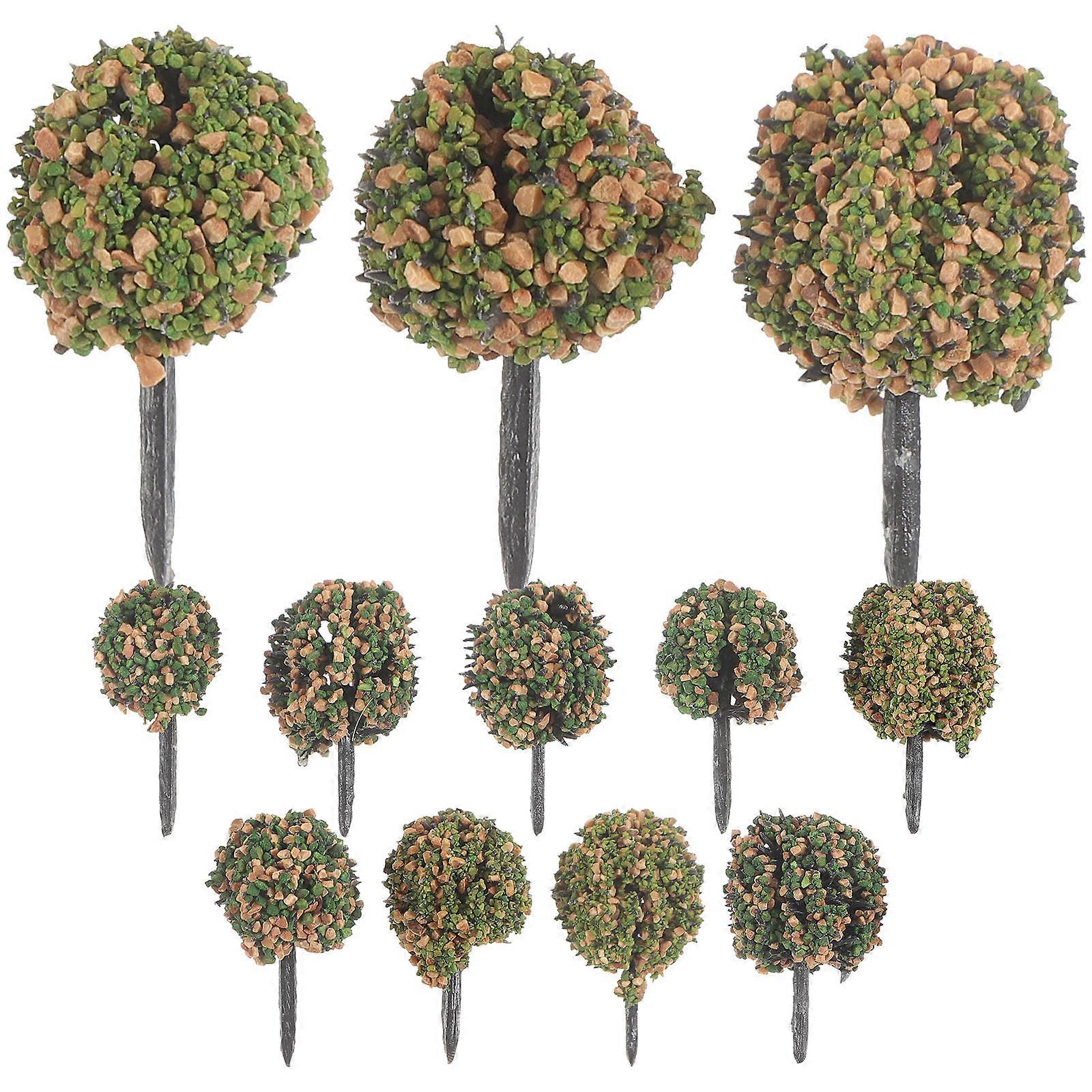 Miniature Artificial Green Shrubs Box for Sand Table Decor – High Simulation Model Trees for Railway, Diorama & Landscape Design – Durable Faux Plants