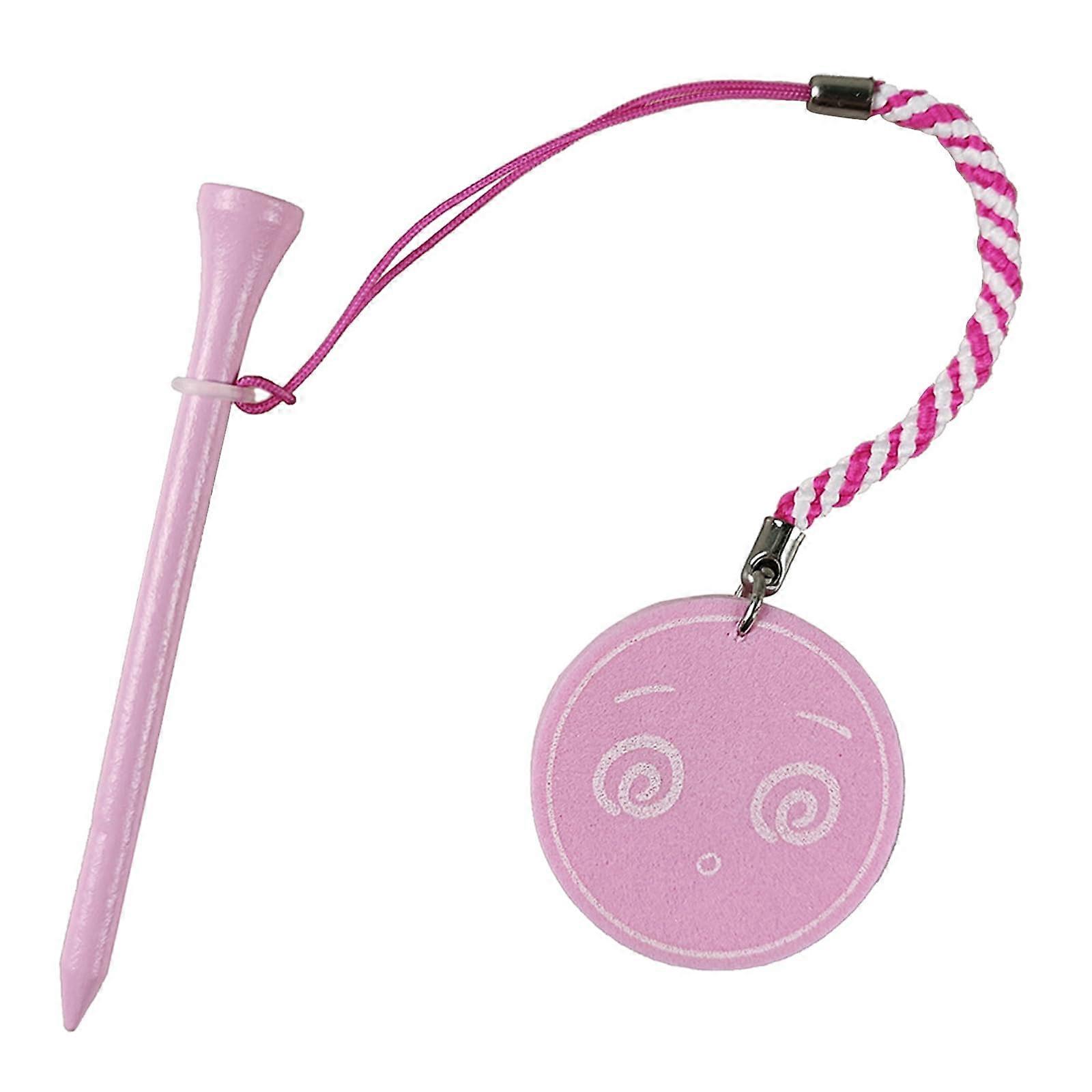 EVA Foam Golf Tee Holder 83mm with Multi-Color Wooden Tees and Anti-Loss Rope for Golf Accessories