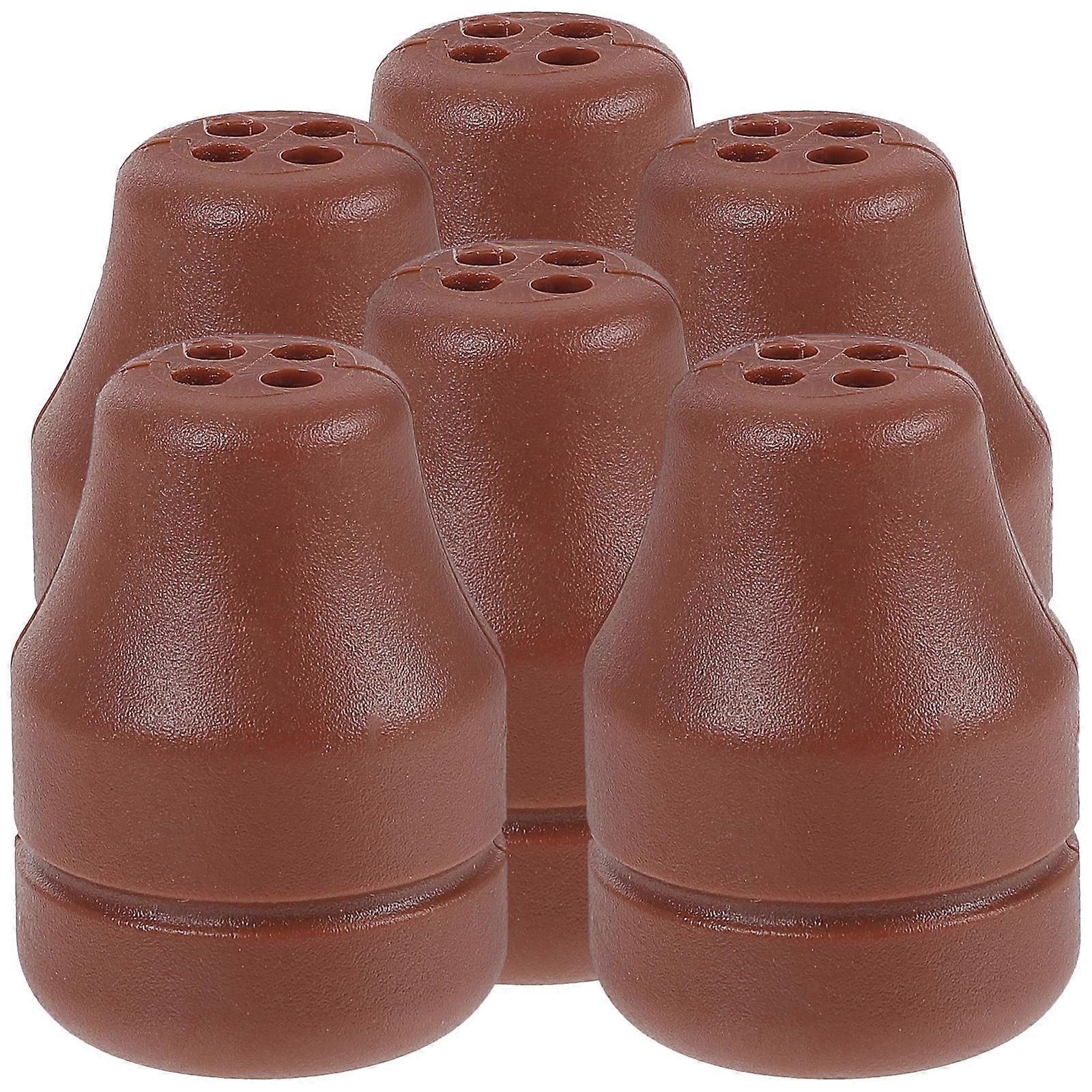 Blind Pull Cord Knobs Window Blind Cord Handle Tensioner Chocolate Cylindrical Delicate Home Decoration 6Pcs