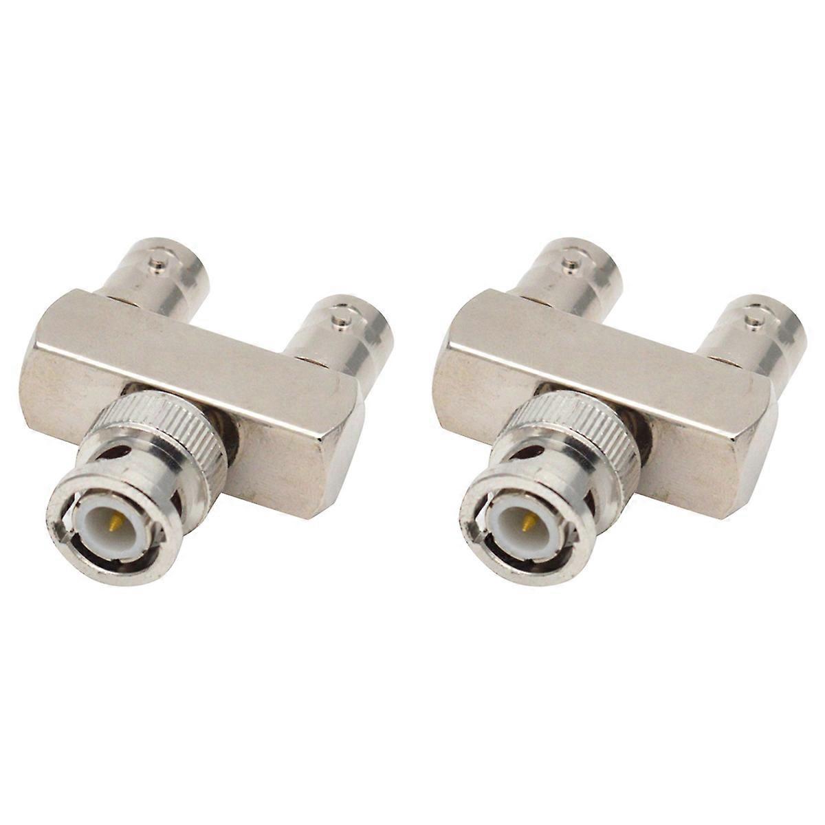 Pure Copper Connector BNC Three-Way Male to Female BNC-JKK Adapter