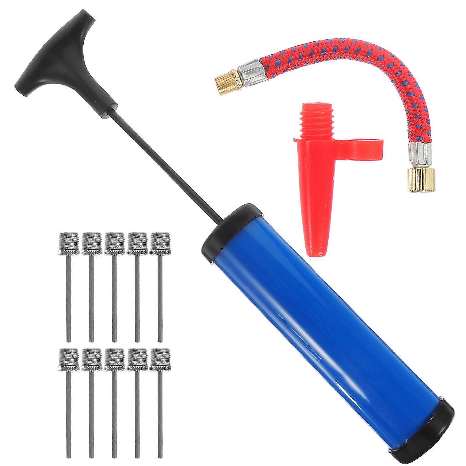 Inflation Needles Reusable Ball Inflator Tool Outdoor Activities Blue 1Set Ergonomic Design