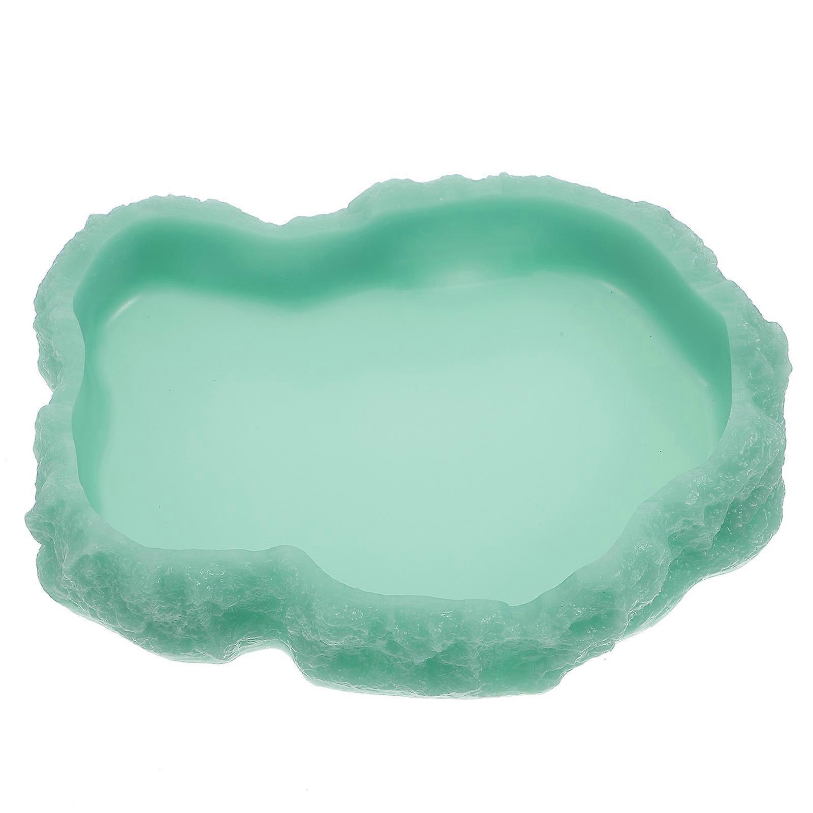 Glowing Reptile Feeding Tray – Durable & Easy to Plate for Lizards, Turtles, Geckos, and Other Crawling Pets in Reptile Tanks