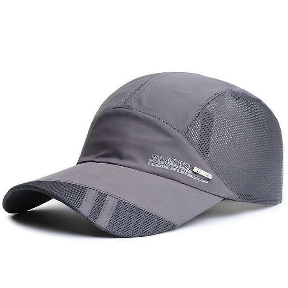 Breathable mesh baseball cap for men, lightweight adjustable summer hat for running, hiking, fishing, and travel