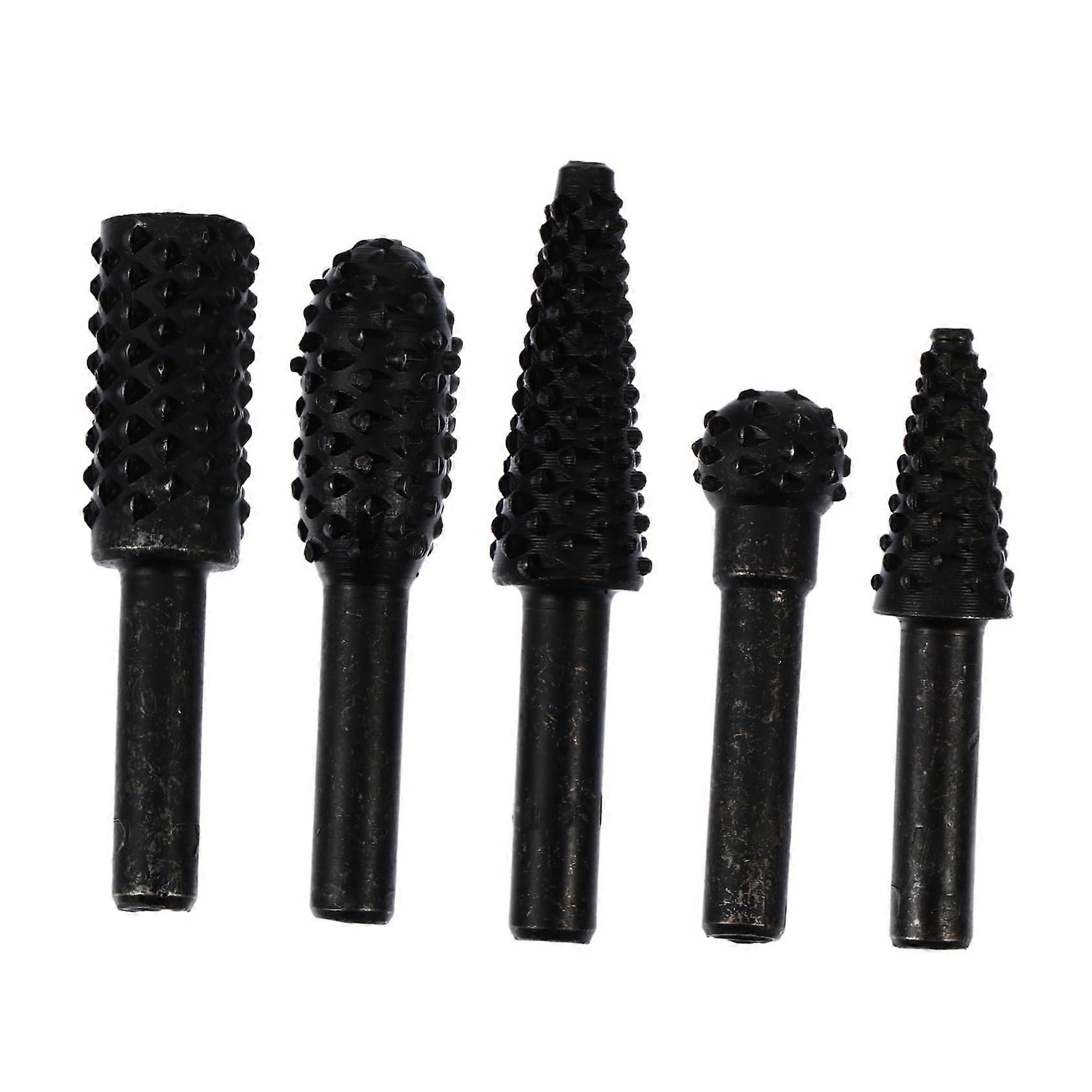 1 Set Rotary Drill Bit Rotary File High Speed Steel Grinding Head for Wood Carving Metalwork and Jewellery Making Install