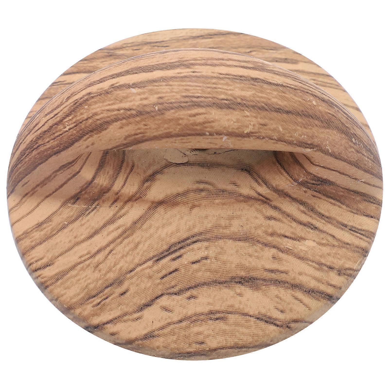 Brown Pot Cover Handle Made of ABS for Furniture Use High Temperature Resistance Fits Most Lids 2 Pieces