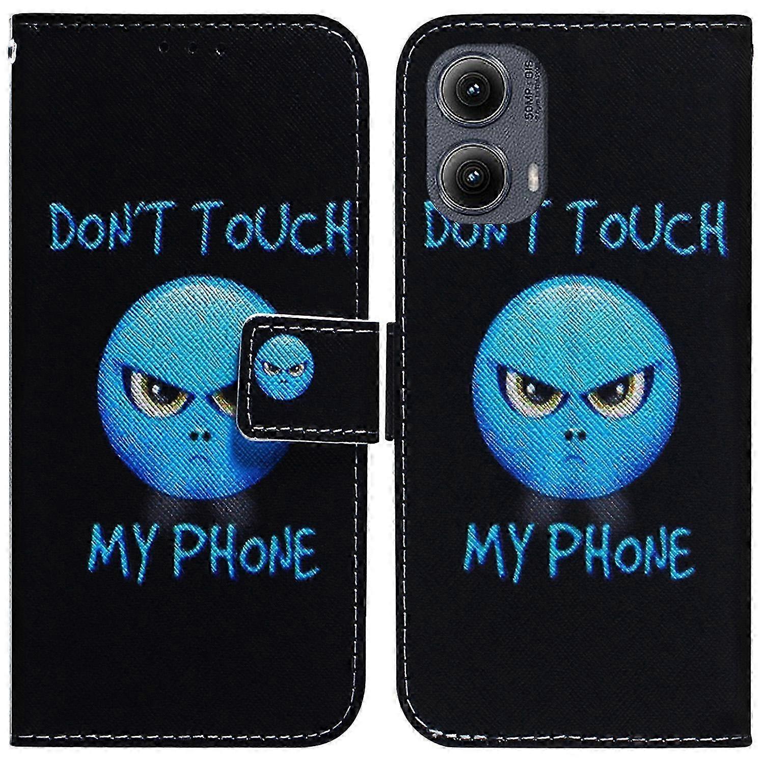 For 5G Wallet Case Pattern Print Leather Phone Cover Compatible with Certain Brand