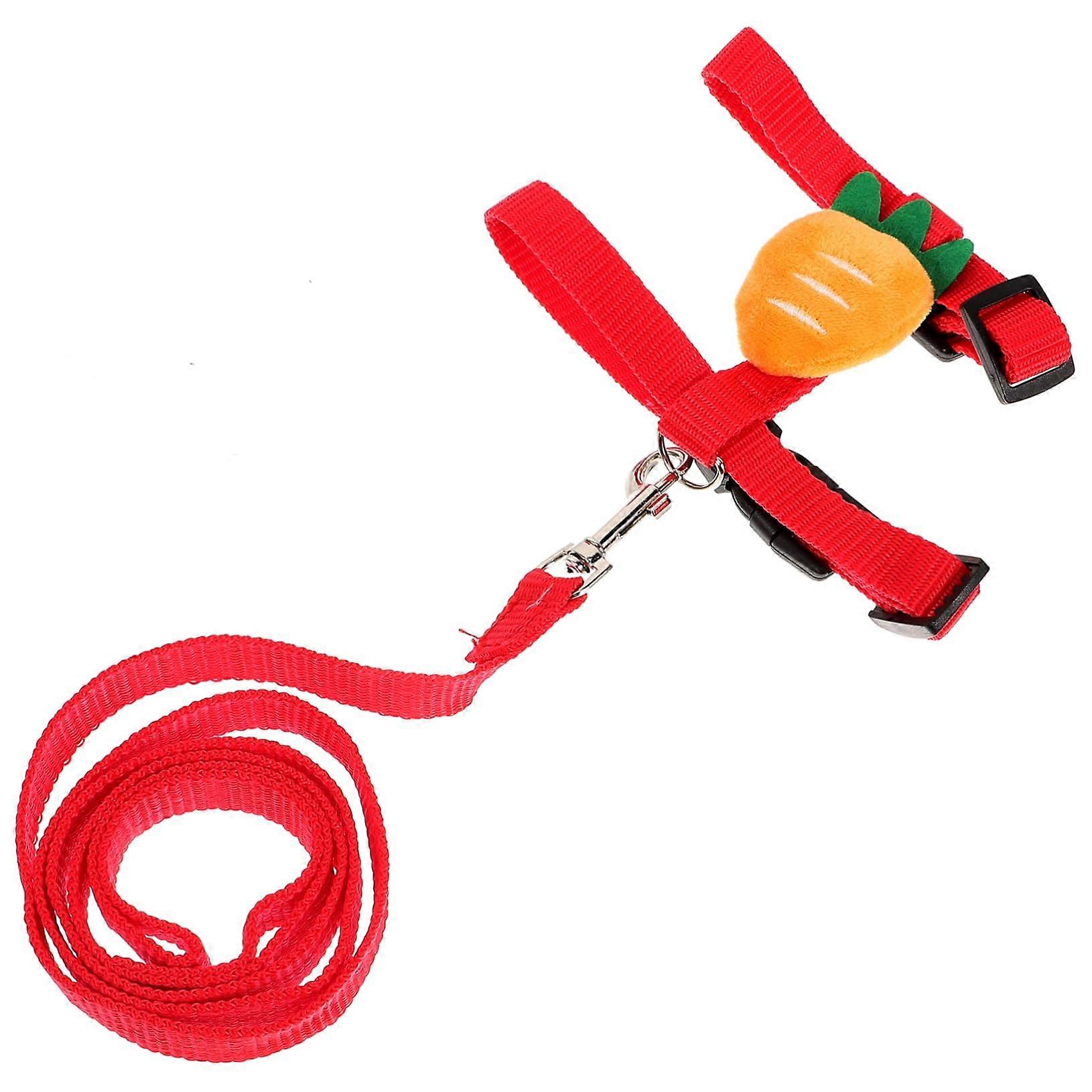 Adjustable Rabbit Harness and Leash Set for Small Pets, Breathable Vest for Use with Ferrets, Hamsters, and Cats