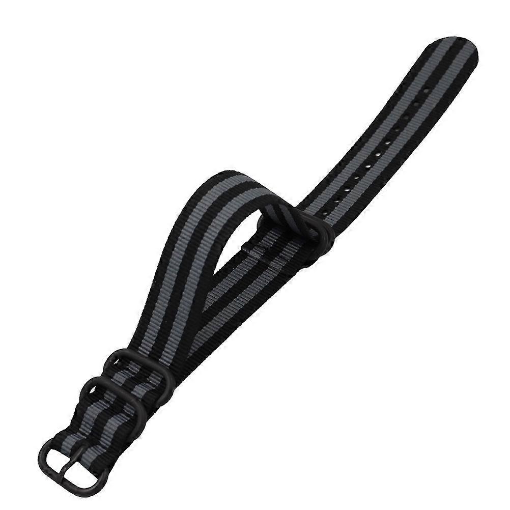 Fabric Watch Strap Casual Wear 22mm Stripe Replace Old Band 1Pack