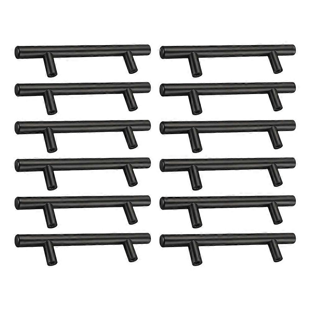 Cupboard Pull Handle Rectangular Stainless Steel Holding 12Pcs