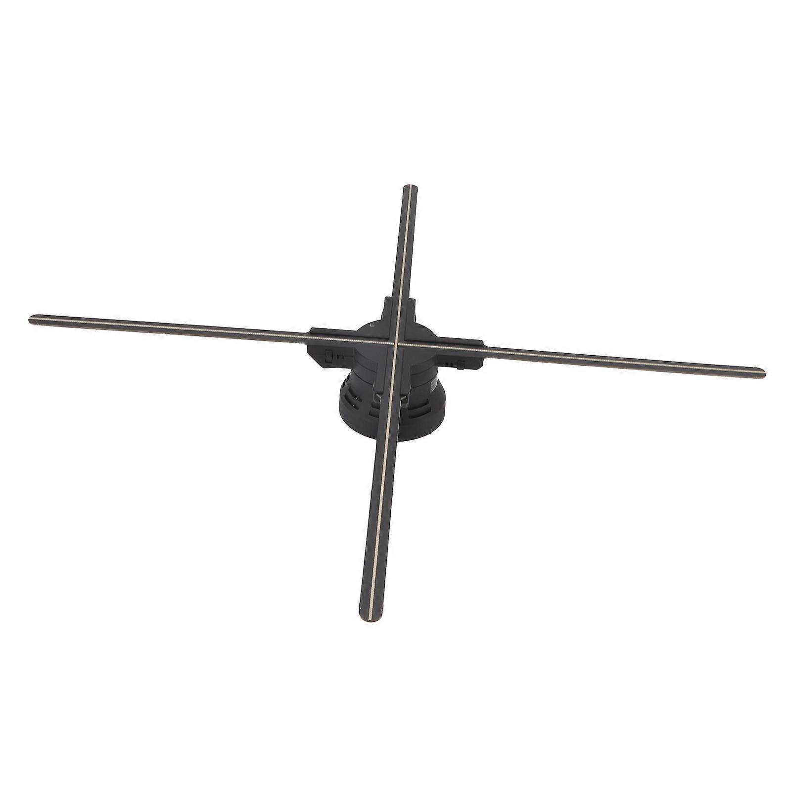 3D Naked Eye Hologram Projector Fan HD Holographic Advertising Display Machine for Shop Bars 70cm 1600x832 100‑240V EU Plug