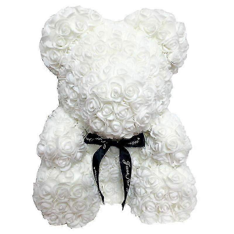Elegant Gift Box for Rose Bear - Artificial Flower Teddy Presentation