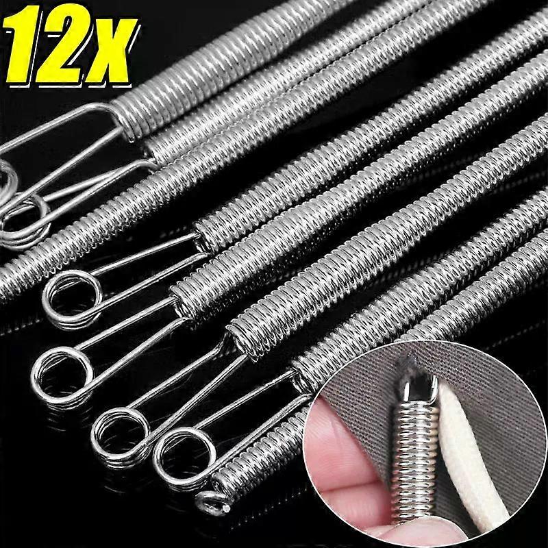 DIY Bendable Spring Drawstring Threader Clip Sewing Needle Multipurpose Pulling Ropes Elastic Band Craft Rope Threading Tool