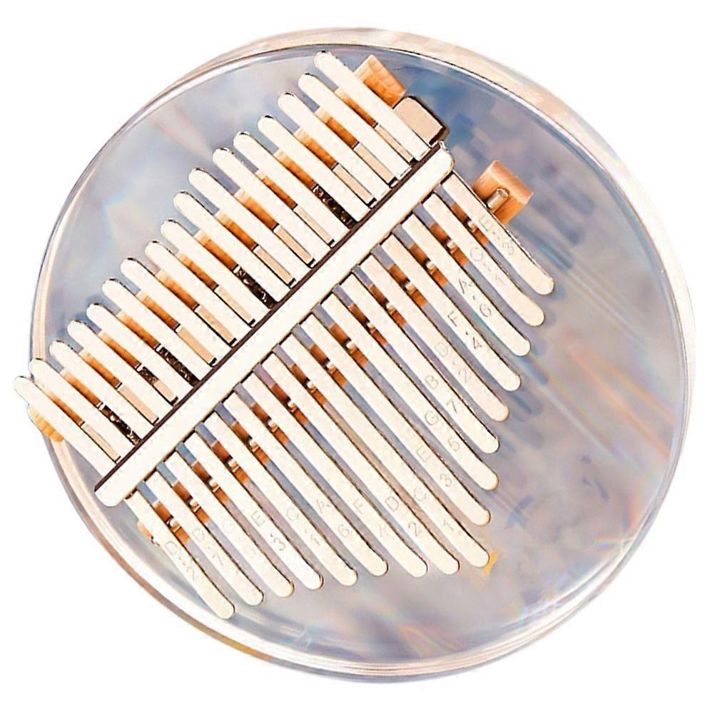 Finger Thumb Piano Acrylic Material Bedside present 17 Key Transparent 1Set