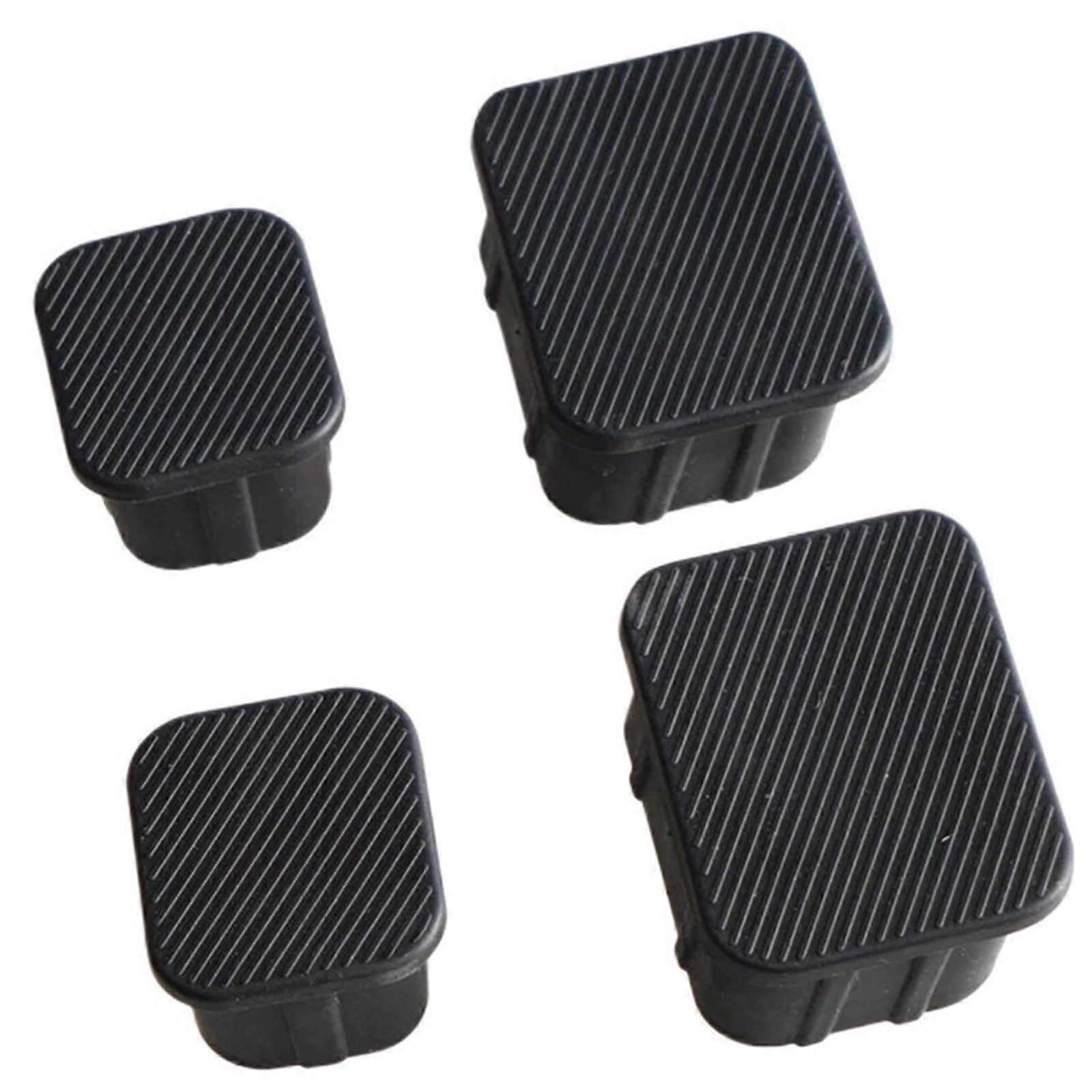 4piece Crash Bar End Caps Front Axle Plug Rubber Stopper Cover Protection Compatible With Bronco 2/4 Door