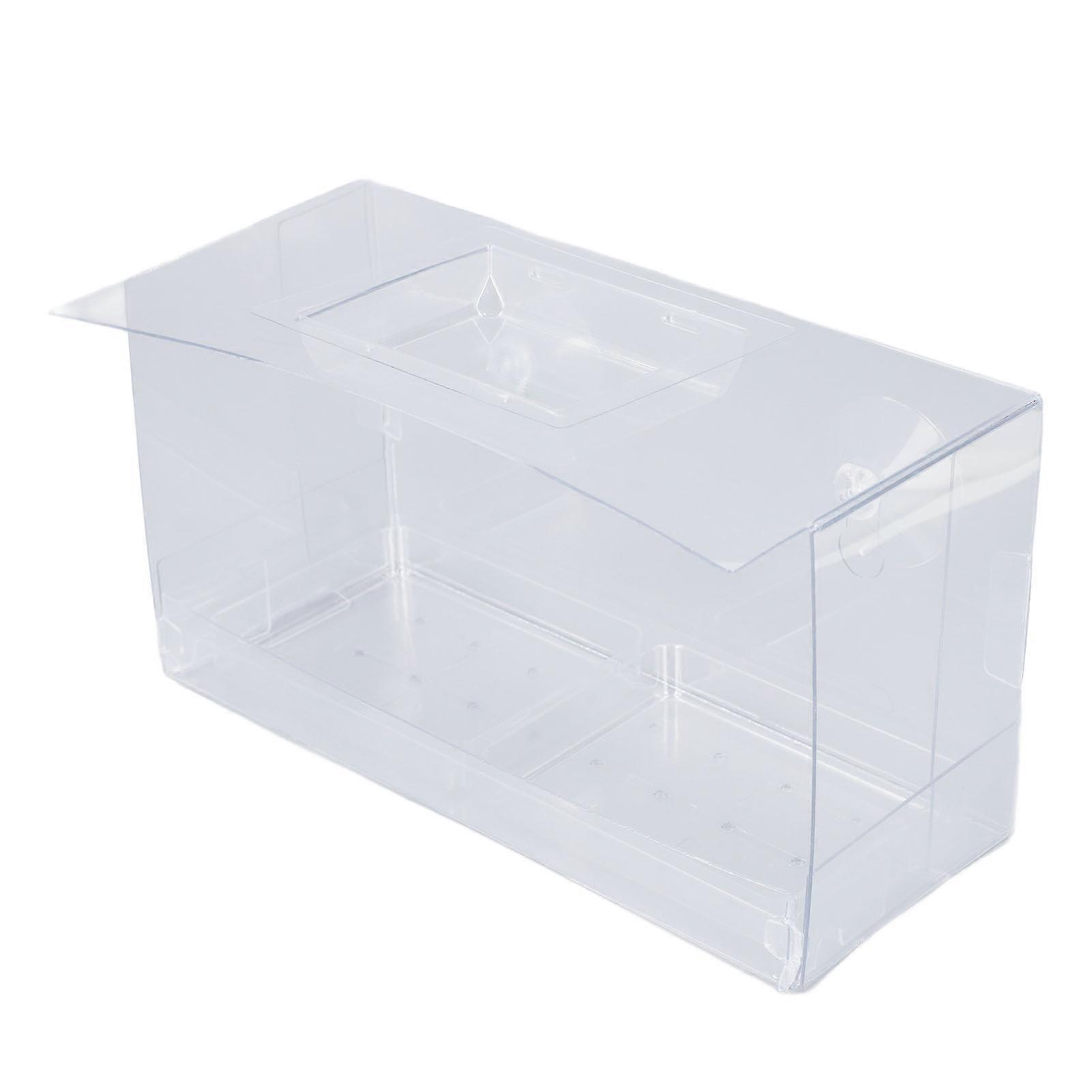 Window Bird Feeder with 2 Strong Suction Cup Detachable Foldable Transparent Plastic Bird Feeder for Outside