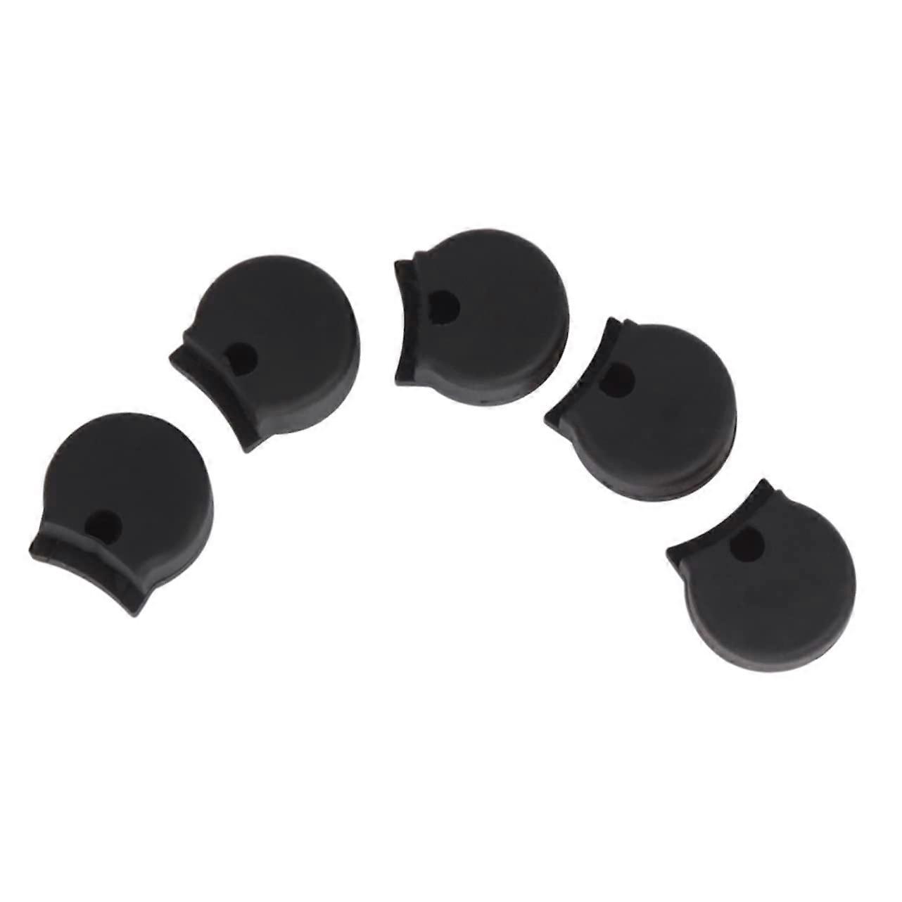 5Piece Rubber Thumb Rest for Clarinets, Black, Comfortable Cushioning for Support