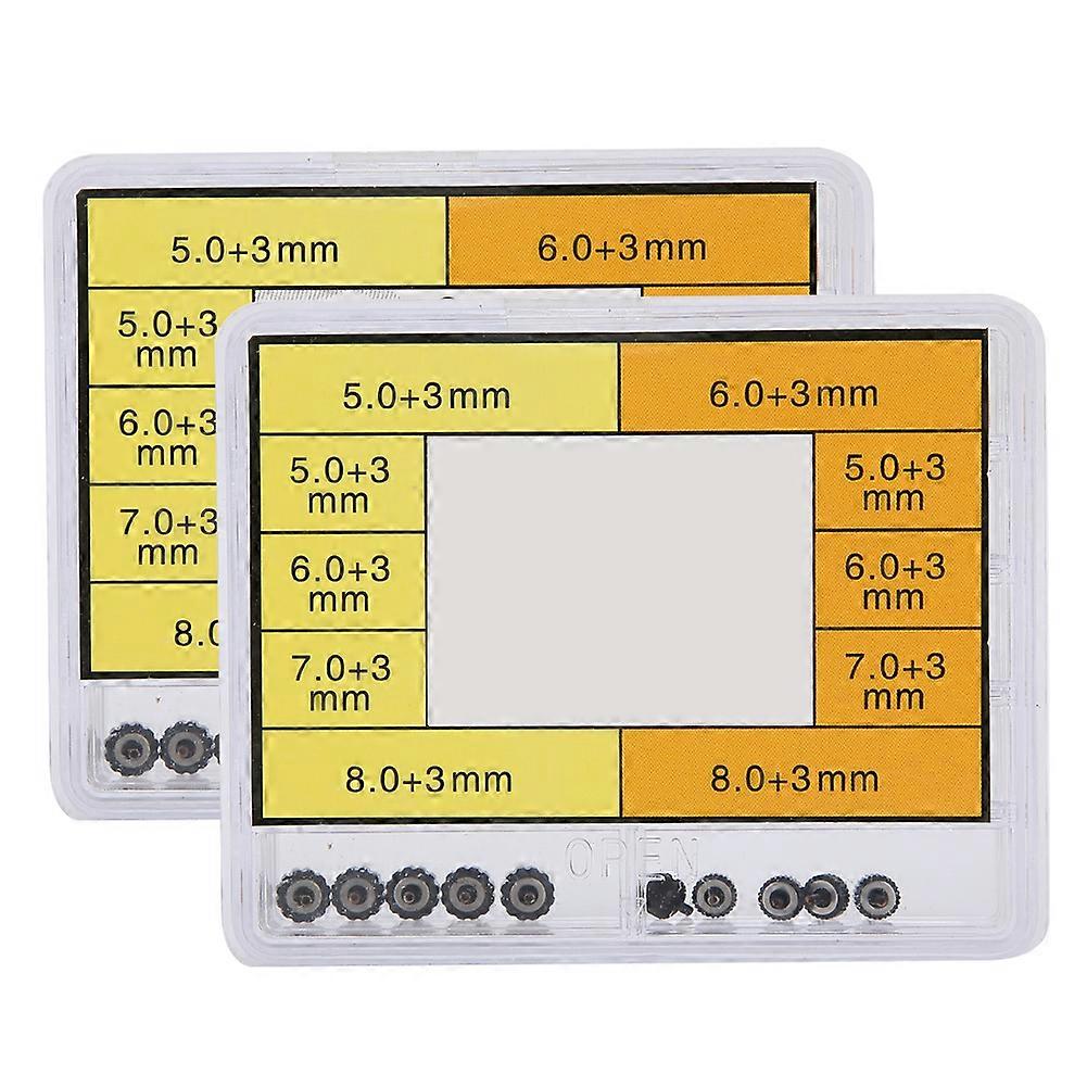 2 Boxes Watch Crown Parts Replacement Assorted Watch Accessories Repair Tool Kit