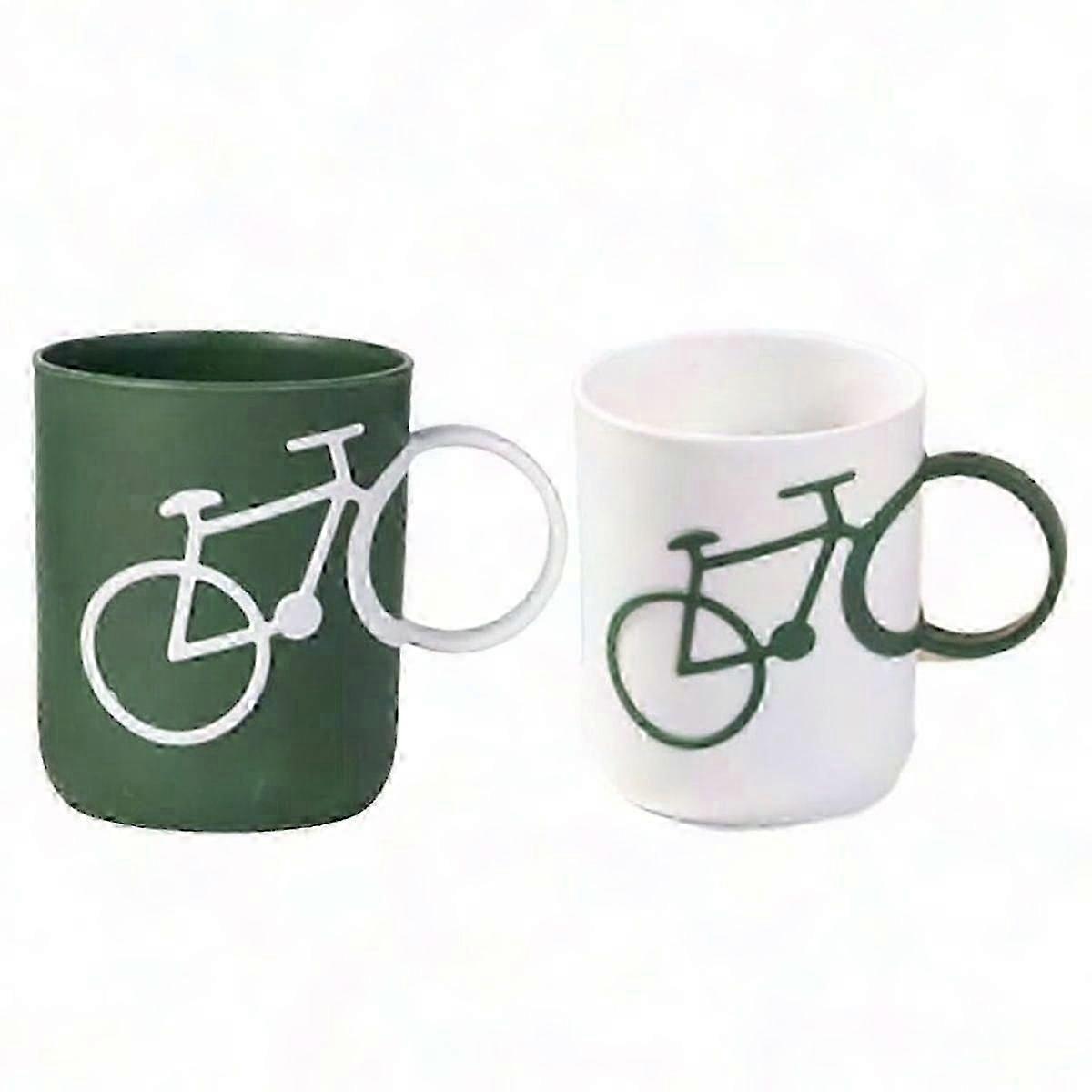 2 Pack Toothbrush and Cup Set in Bicycle Design