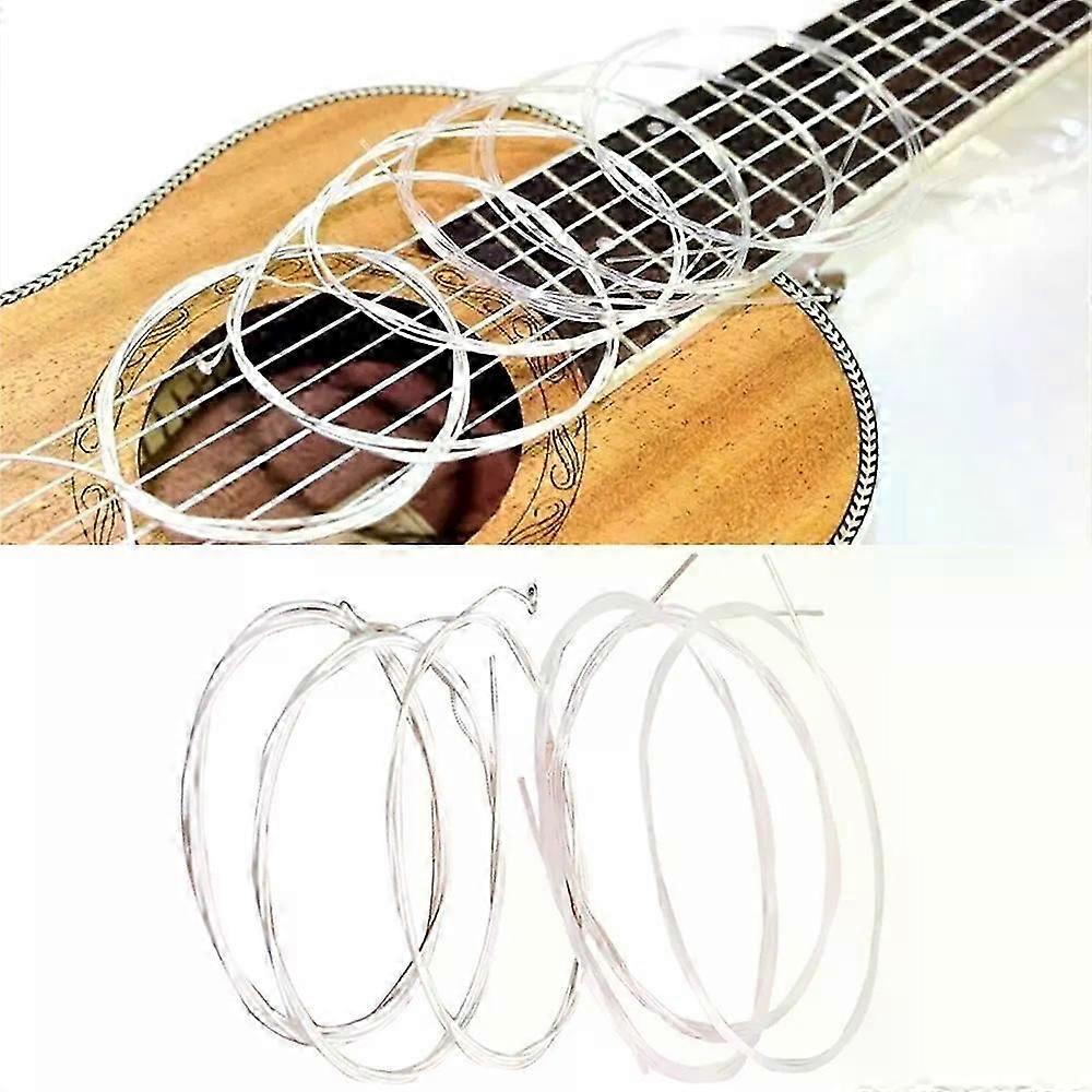 6pcs Guitar Strings Nylon Silver Strings Set Fit For Classical Classic Guitar 1M 1-6 E B G D A E Guitar Accessories