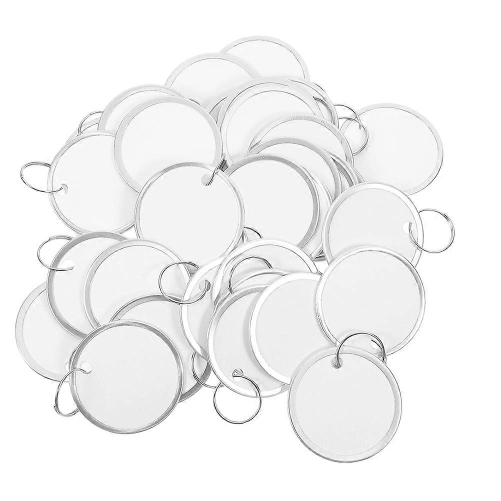 200pcs Metal Key Labels Round Key Tags with Metal Rings for Quick Identification and Space Saving Design