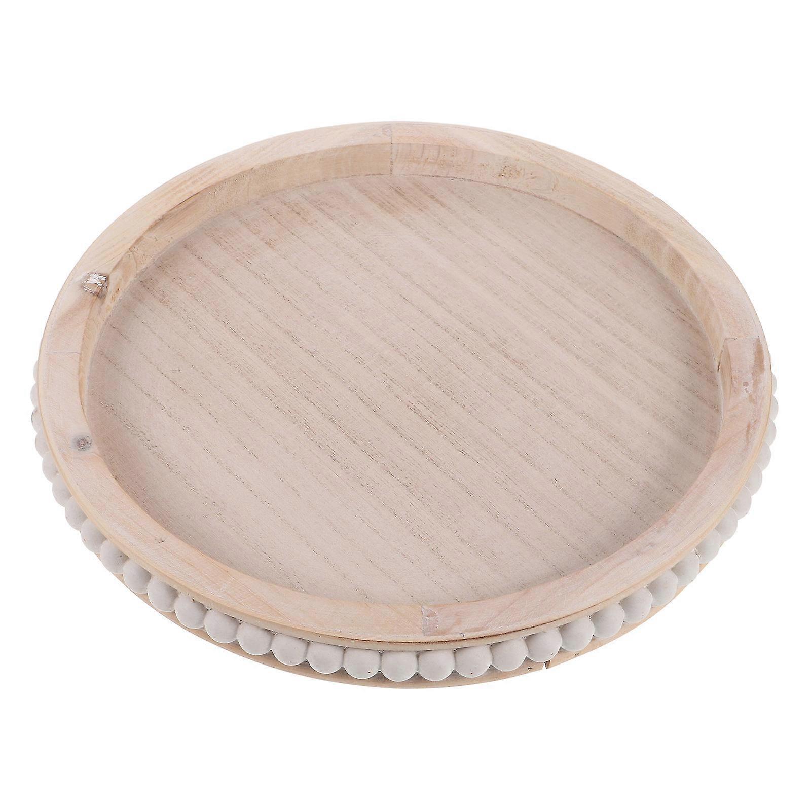 Rustic Farmhouse Design Wooden Tray For Dining Table Home Display 31.00X31.00X3.00CM 1Set