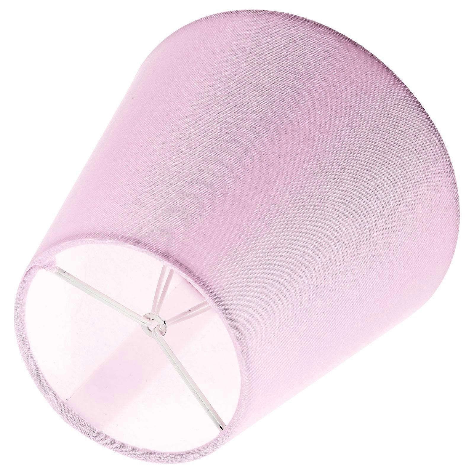 Clip-On Lamp Shade Elegant Round Cloth Lampshade For Light Fixture Accessory Homeowners Designers Soft Light Protection 1Pack
